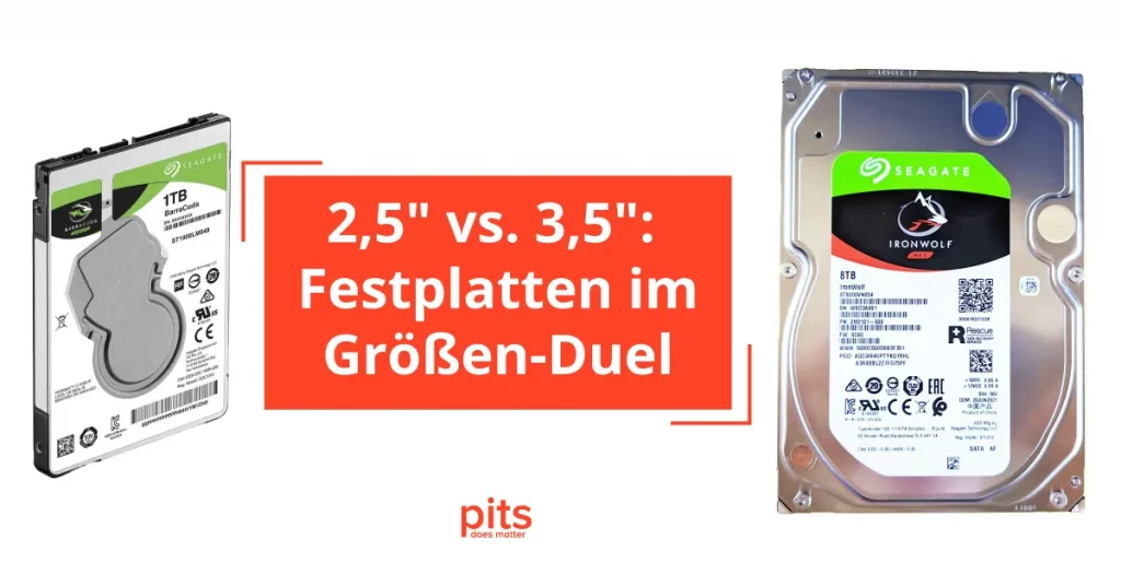 Vergleich der Formfaktoren: 2,5- vs. 3,5-Zoll-Festplatten