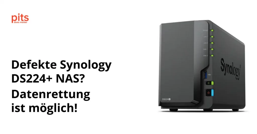 Datenrettung auf defektem Synology DS224+ NAS (Coverbild)